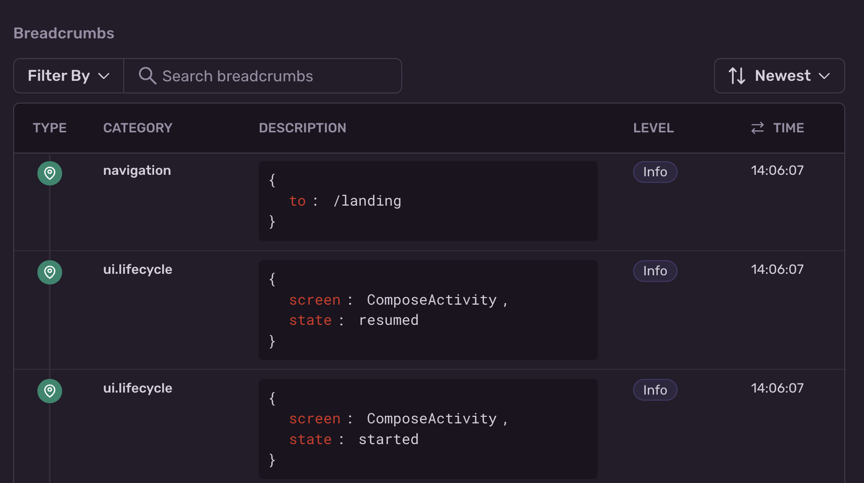 Jetpack Compose Navigation Breadcrumbs